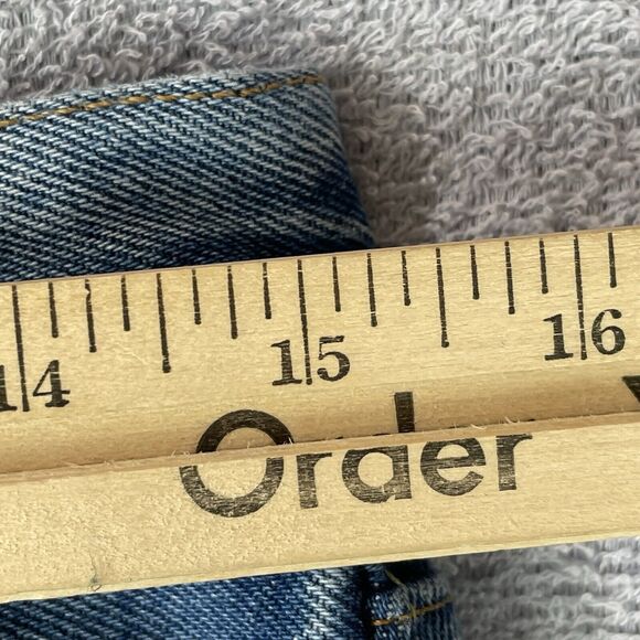 Levi's 501 Big E Straight Leg Premium Jeans Women’s 29 x 32 Destroyed Selvedge - Picture 13 of 16